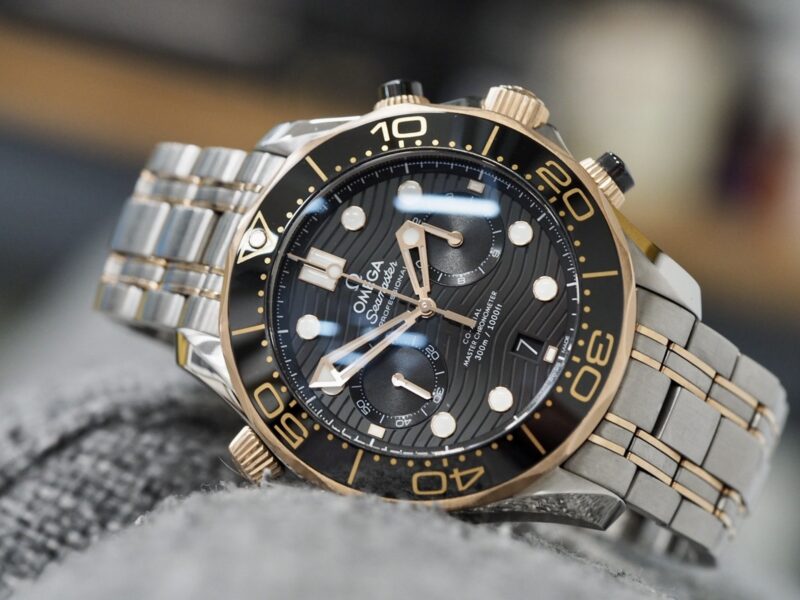Omega Seamaster Diver 300M Chronograph Steel/Rose Gold - Image 4