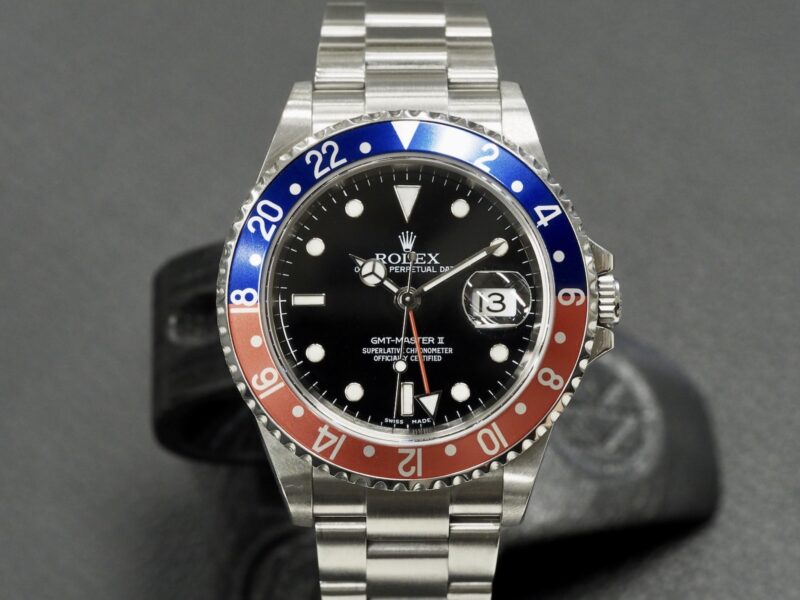 Rolex 16710 GMT Master II Pepsi, juuri huollettu