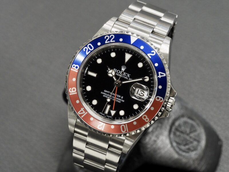 Rolex 16710 GMT Master II Pepsi, juuri huollettu