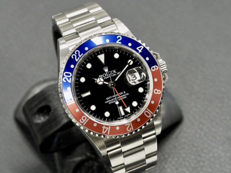 Rolex 16710 GMT Master II Pepsi, juuri huollettu