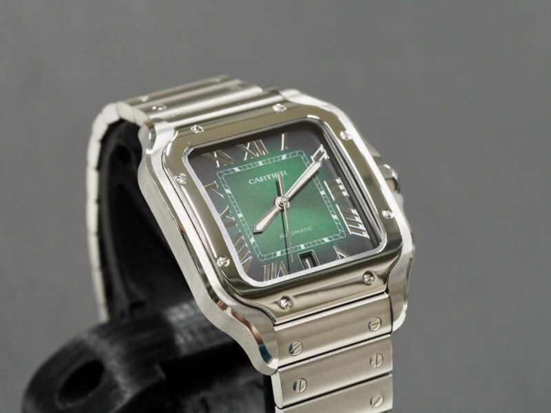 Cartier Santos Large Green WSSA0062 - Image 5
