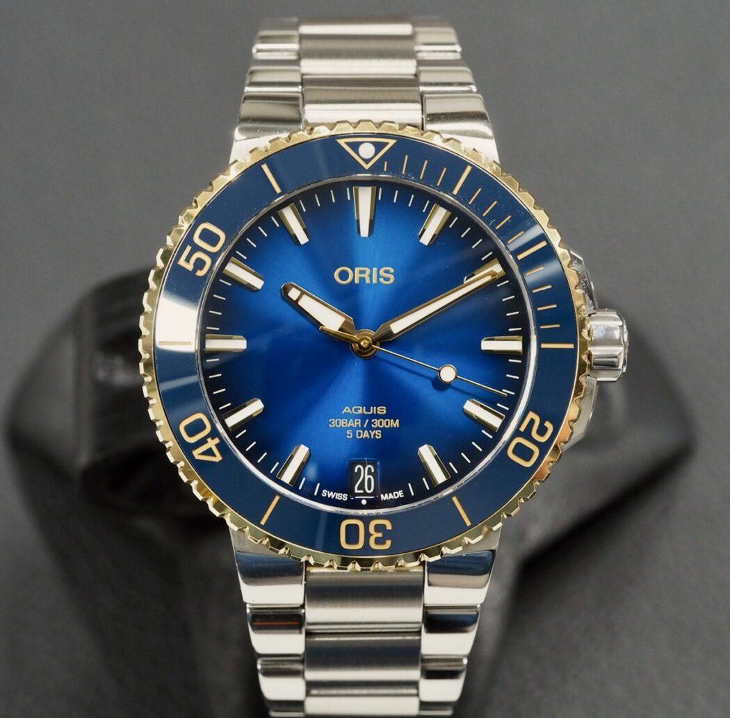 Oris Aquis Date Blue Two Tone, 8/2024