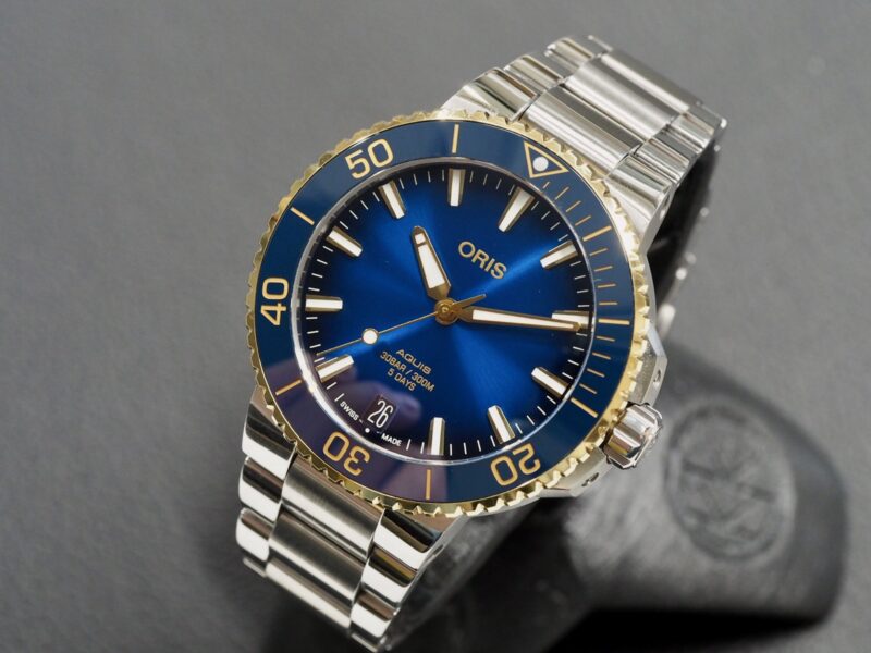 Oris Aquis Date Blue Two Tone, 8/2024