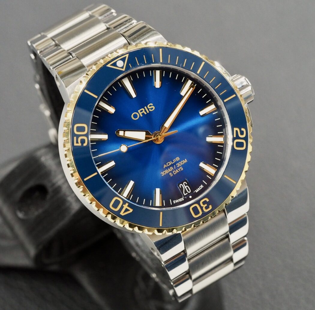 Oris Aquis Date Blue Two Tone, 8/2024