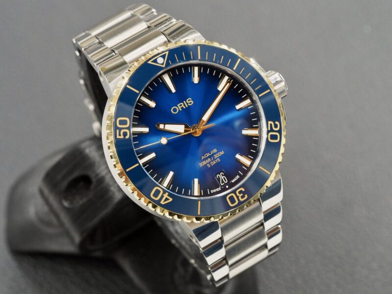 Oris Aquis Date Blue Two Tone, 8/2024