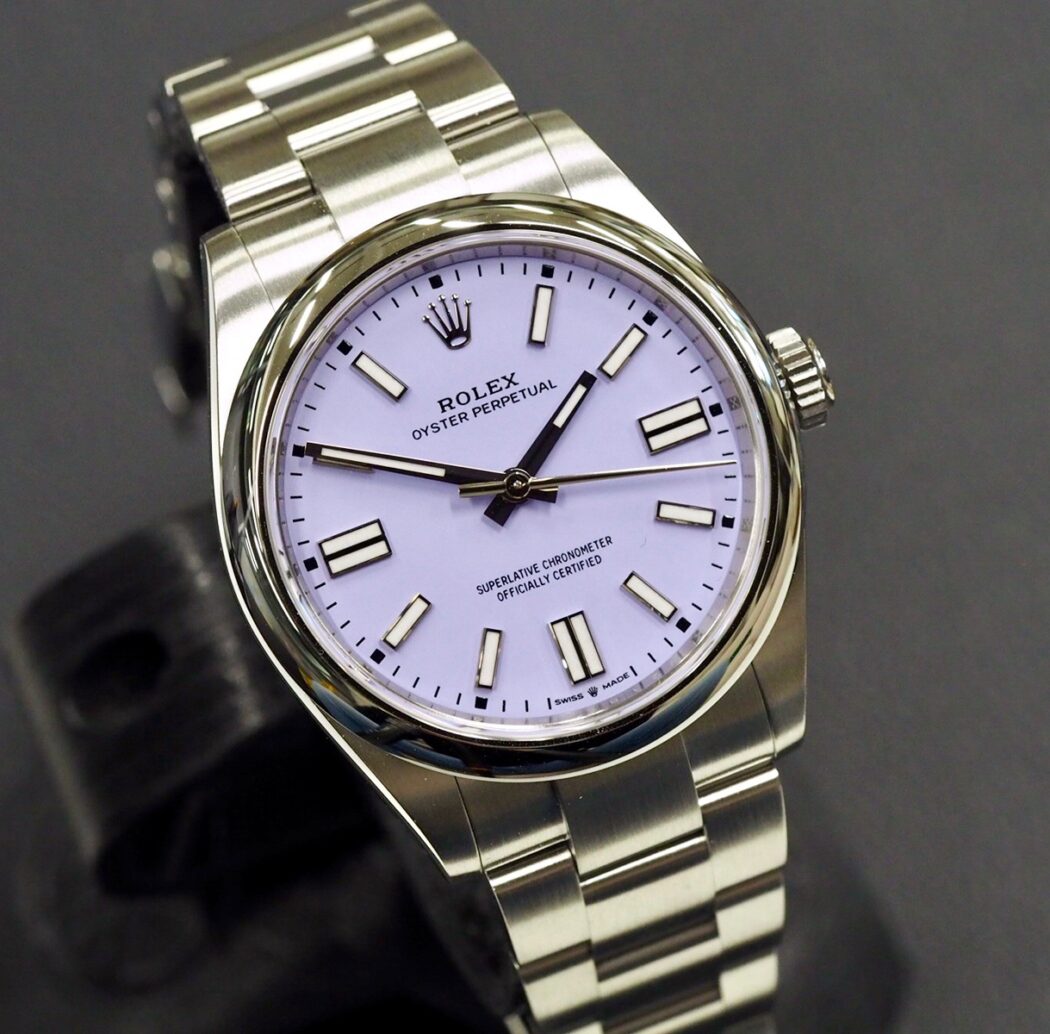 Rolex 134300 Oyster Perpetual 41mm Lavender, käyttämätön
