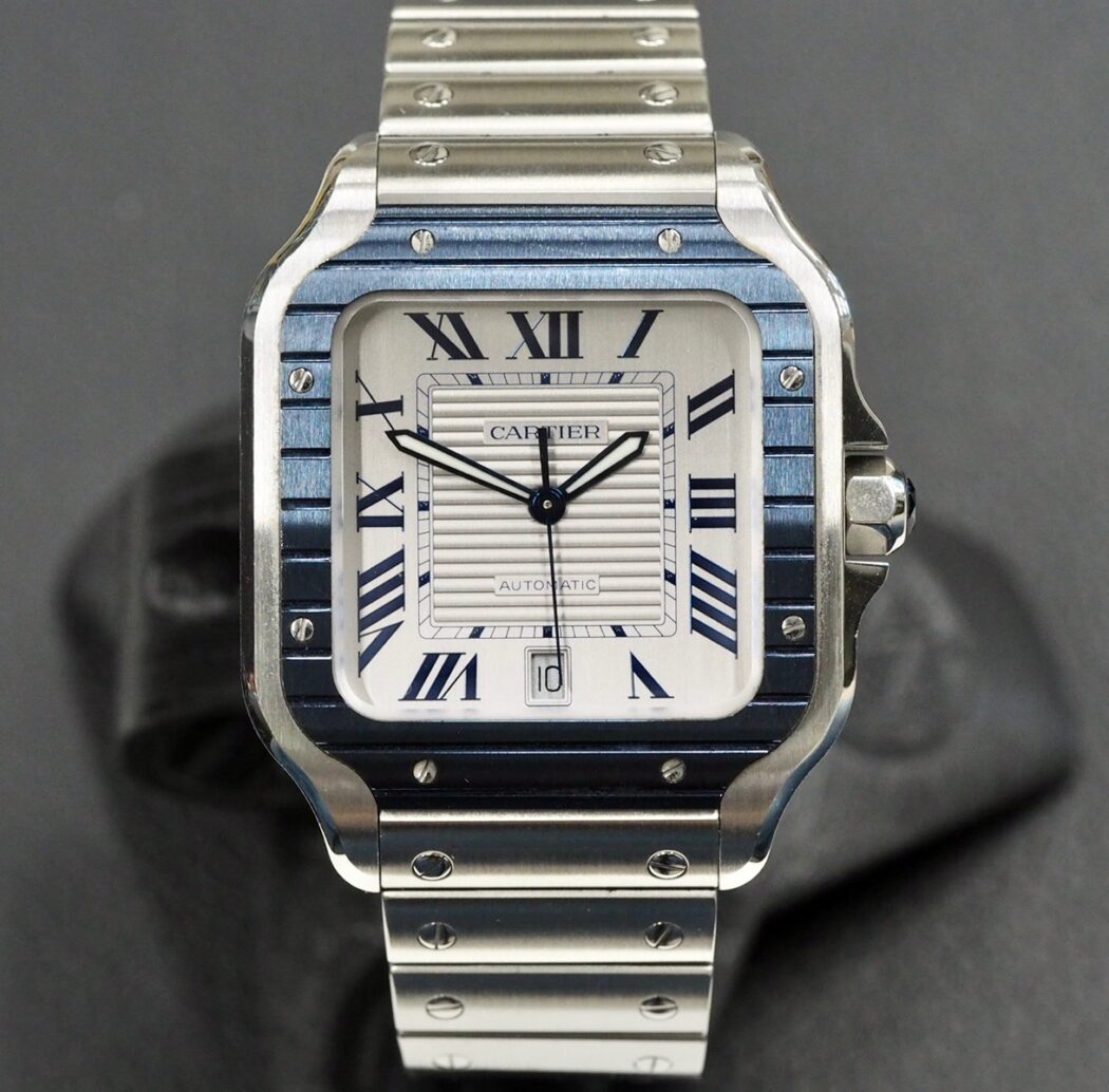 Cartier Santos Large White&Blue WSSA0047, 12/2022