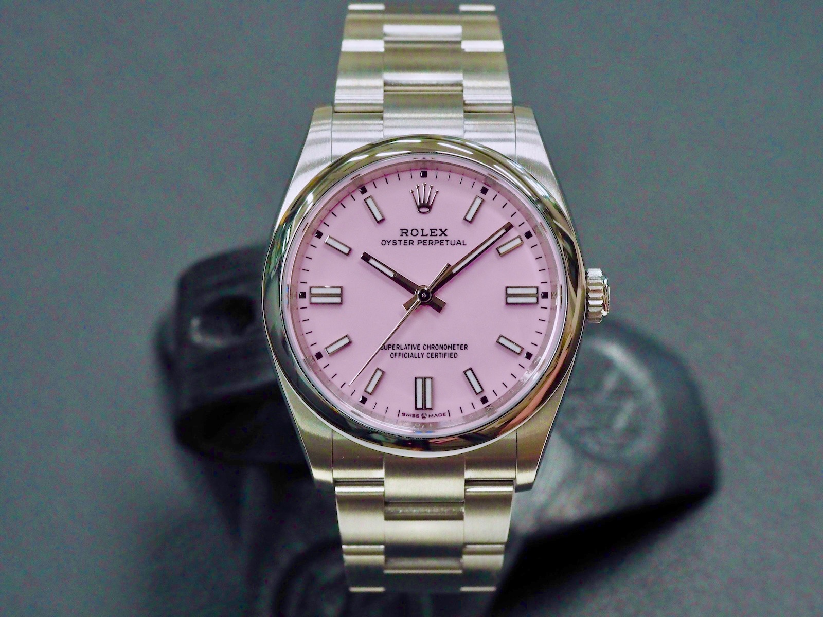 Rolex 126000 Oyster Perpetual 36 Candy Pink, uusi