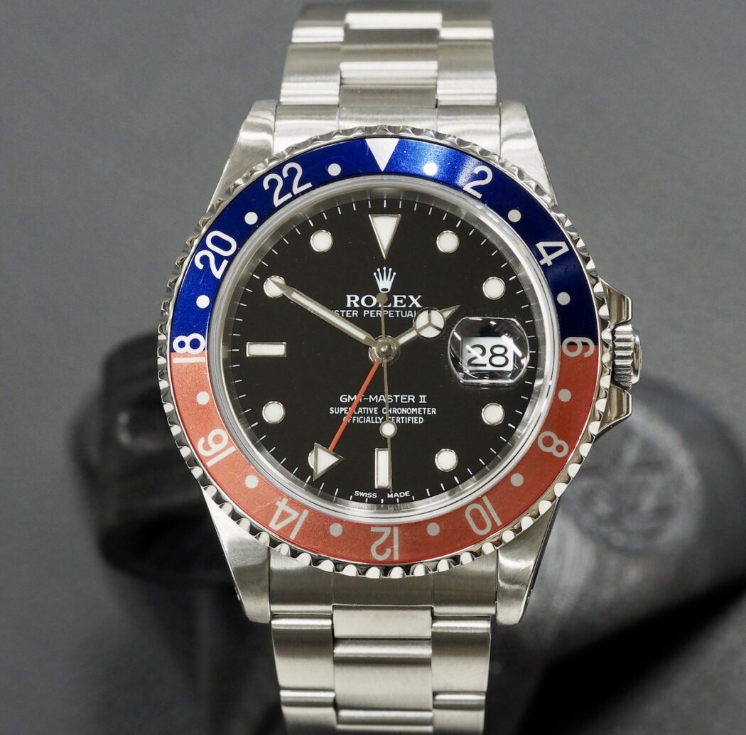 Rolex 16710 GMT Master II Pepsi, huollettu