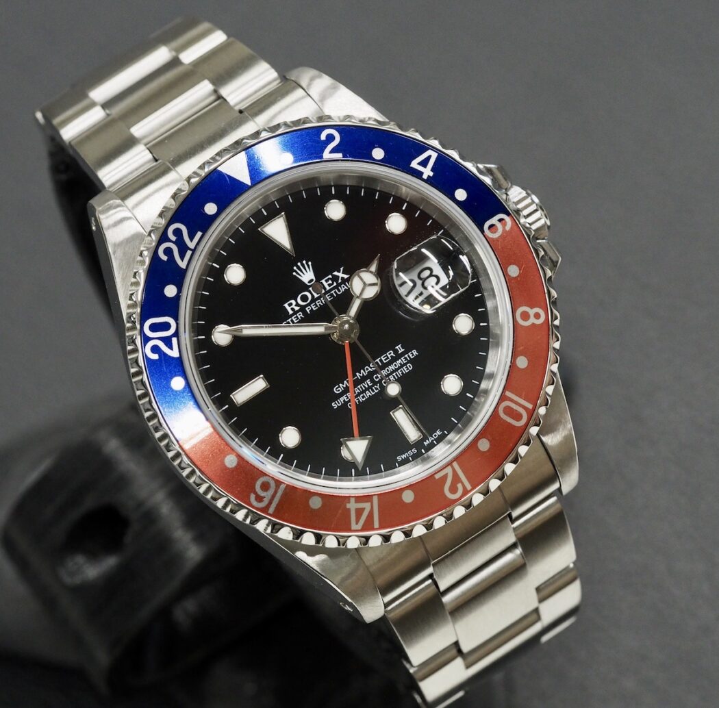 Rolex 16710 GMT Master II Pepsi, huollettu